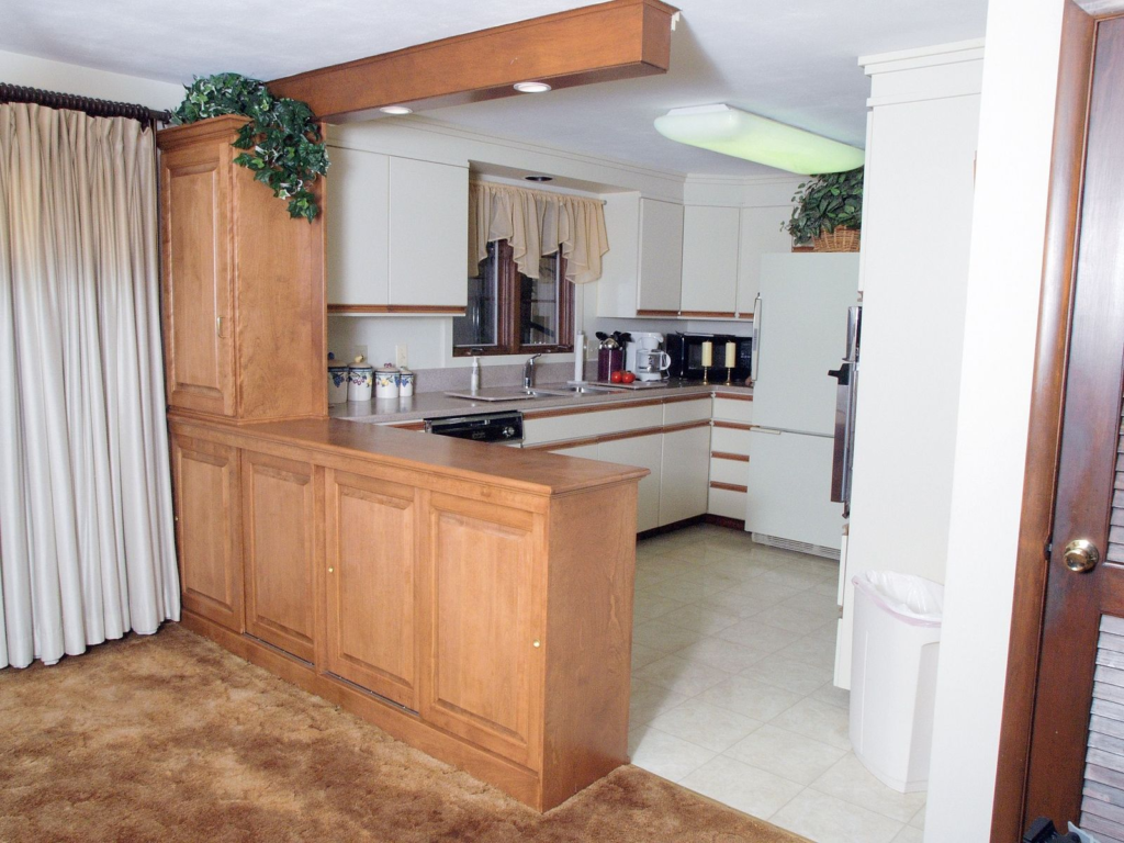 living room and kitchen divider design